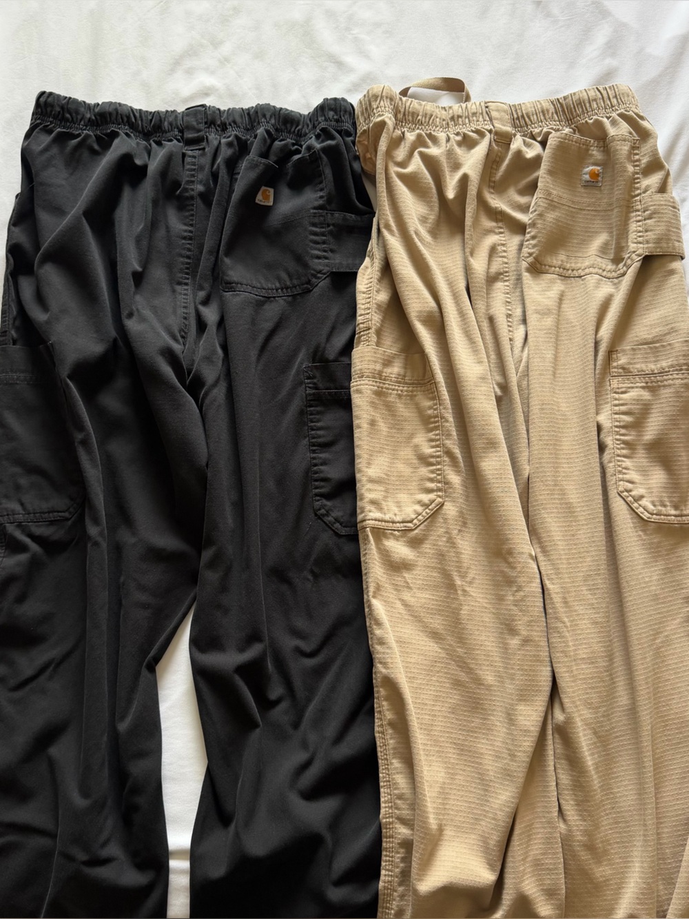 Carhartt Men's Cargo Pants in Black & Tan